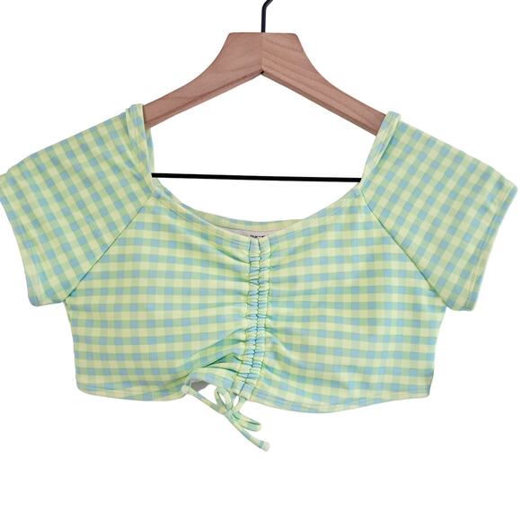 Old Navy Gingham Bathing Suit Top - Picture 2 of 6